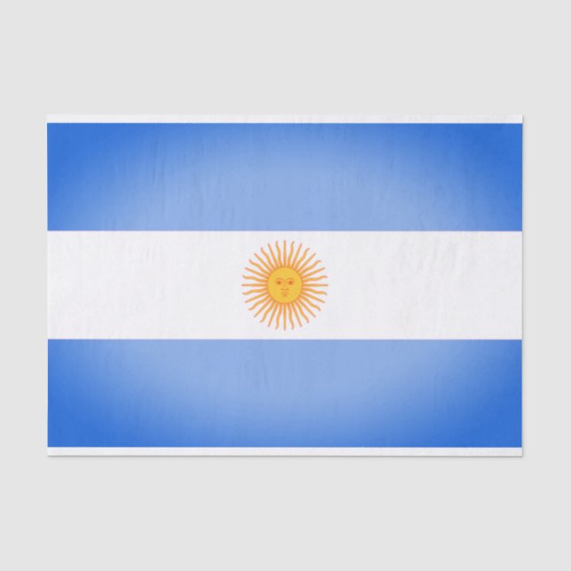 Argentina Flag Gift Tissue Paper (Front)
