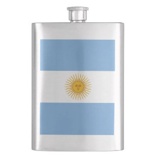 Argentina flag hip flask