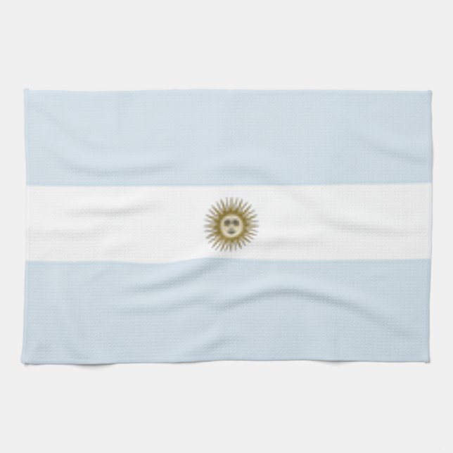 Argentina Flag Kitchen Towel (Horizontal)