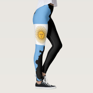Argentina Flag Leggings - Custom Patriotic Gift
