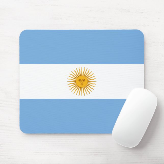 Argentina flag mouse pad (With Mouse)