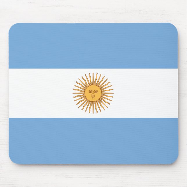 Argentina Flag Mousepad (Front)