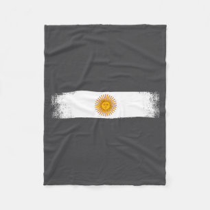 Argentina Flag National Pride Graphic Srts Fans Su Fleece Blanket