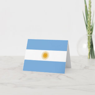 Argentina flag note card
