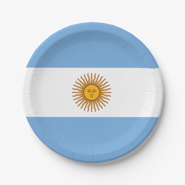 Argentina flag Paper Plate (Front)