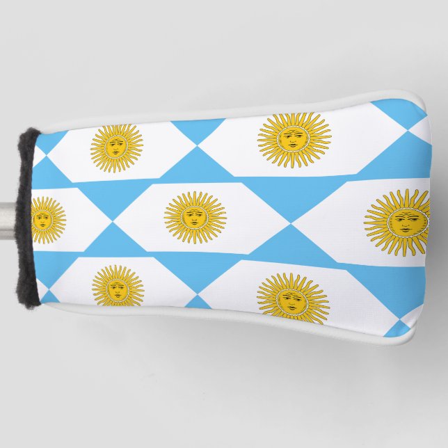 Argentina flag pattern golf head cover (Front)