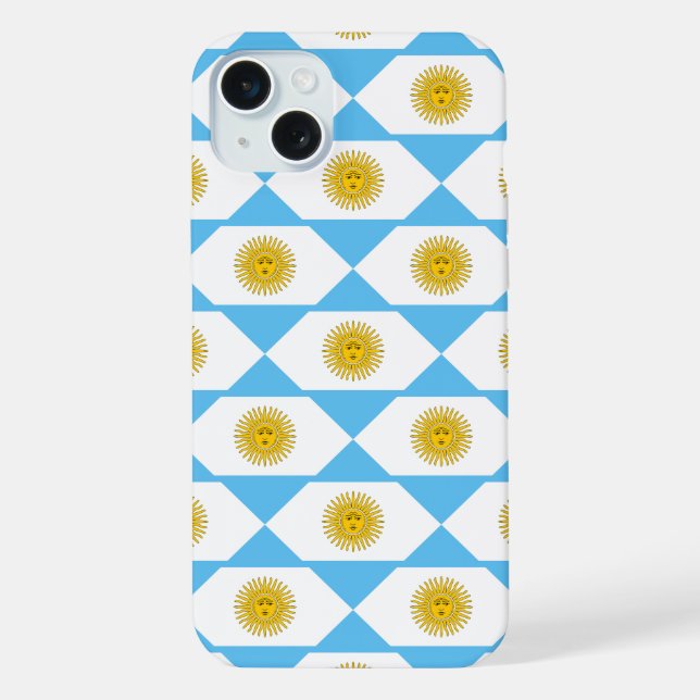 Argentina flag pattern iPhone case (Back)