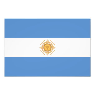 Argentina Flag Photo Print