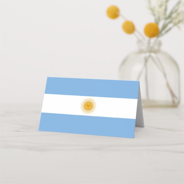 Argentina flag place card (Front)