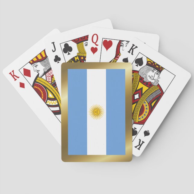 Argentina Flag Playing Cards (Back)