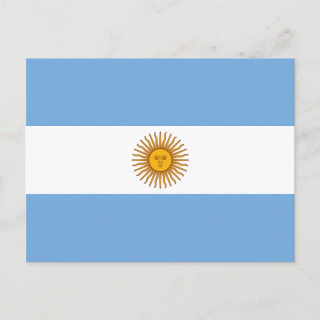 Argentina Flag Postcard (Front)