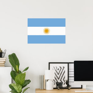 Argentina flag poster
