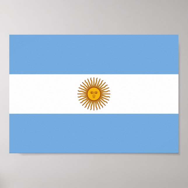 Argentina Flag Poster (Front)