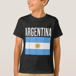 Argentina Flag Soccer Fan Sky Blue White National T-Shirt