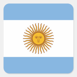 Argentina Flag Square Sticker