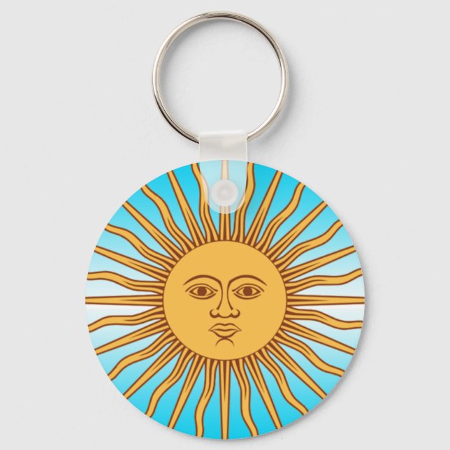 Argentina - Flag Sun - Keychain (Front)