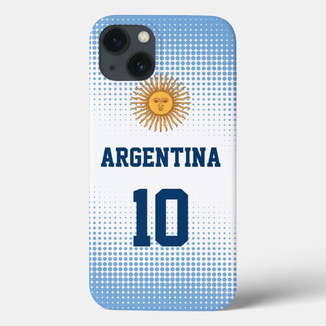 Argentina Flag Sun of May - Custom Player Number Case-Mate iPhone Case (Back)