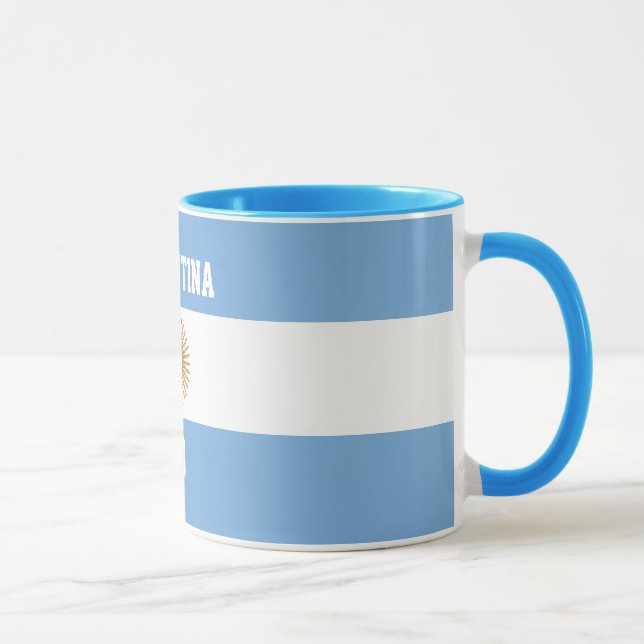 Argentina Flag Sun of May - Favourite Player Mug (Right)