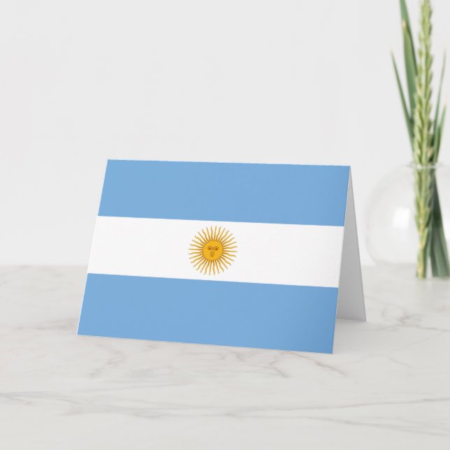 Argentina flag thank you card (Front)