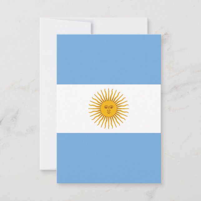 Argentina flag thank you card (Front)