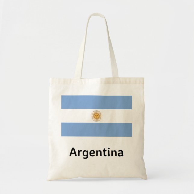 Argentina Flag Tote Bag (Front)