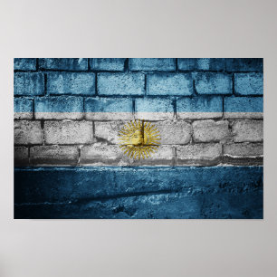 Argentina flag wall poster