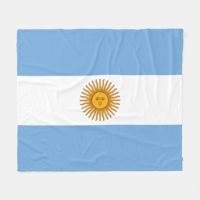 Argentina Fleece Blanket (Front (Horizontal))