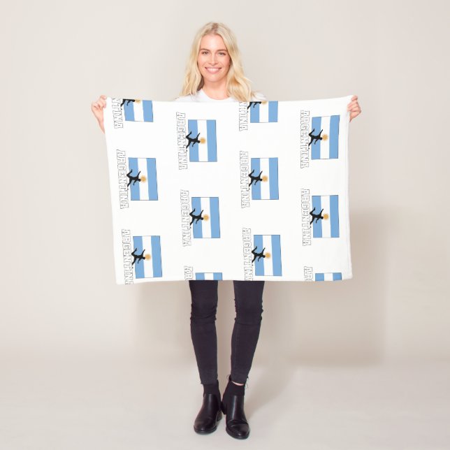Argentina Football Soccer National Team Fleece Blanket (In Situ)