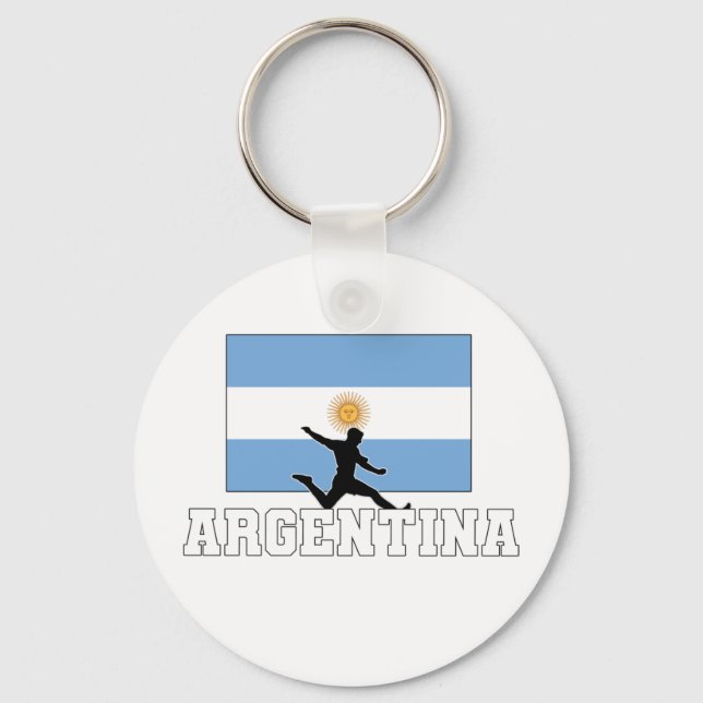Argentina Football Soccer National Team Keychain (Front)
