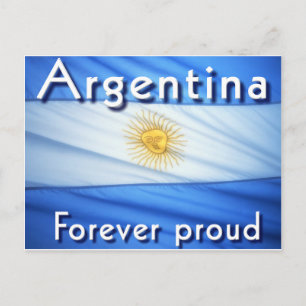 argentina forever proud postcard