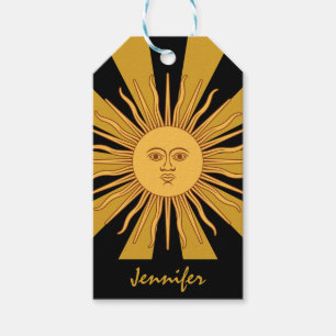 Argentina Gift tag, Golden Sun, Sol de Mayo  Gift Tags