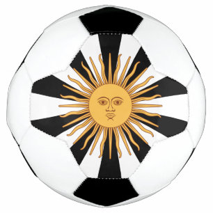 Argentina Golden Sun, Sol de Mayo Flag / Sports Soccer Ball