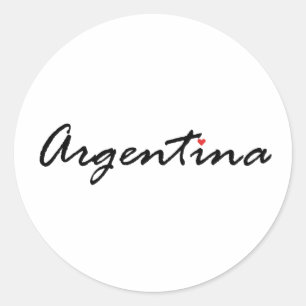 Argentina, I love Argentina Classic Round Sticker