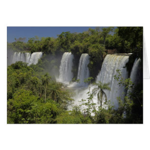 Argentina, Iguacu Falls in sun.
