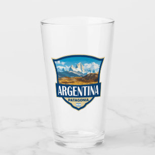 Argentina Illustration Retro Badge Glass