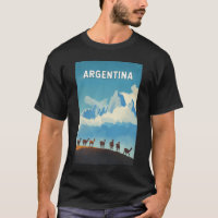 Argentina Illustration Travel Art Vintage