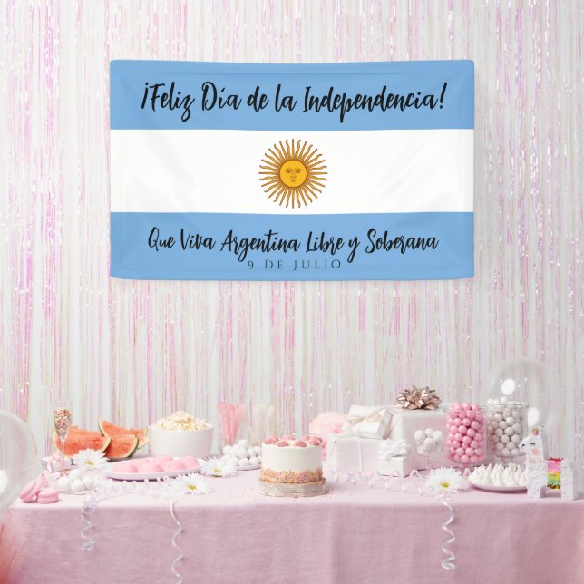 Argentina Independence Day Flag Banner (Party)