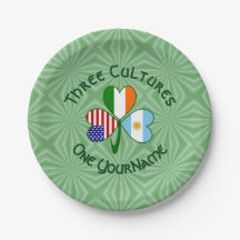 Argentina Ireland USA Shamrock Flag