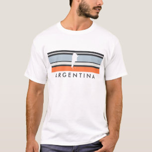 Argentina Map: Modern Stripes T-Shirt