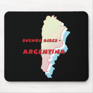 Argentina Map Mouse Pad