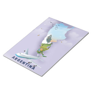 Argentina Map Travel poster Notepad