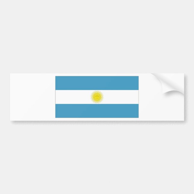 Argentina National Flag Bumper Sticker (Front)