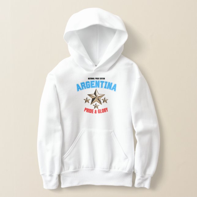 Argentina National Pride Edition Kids Hoodie (Poser)