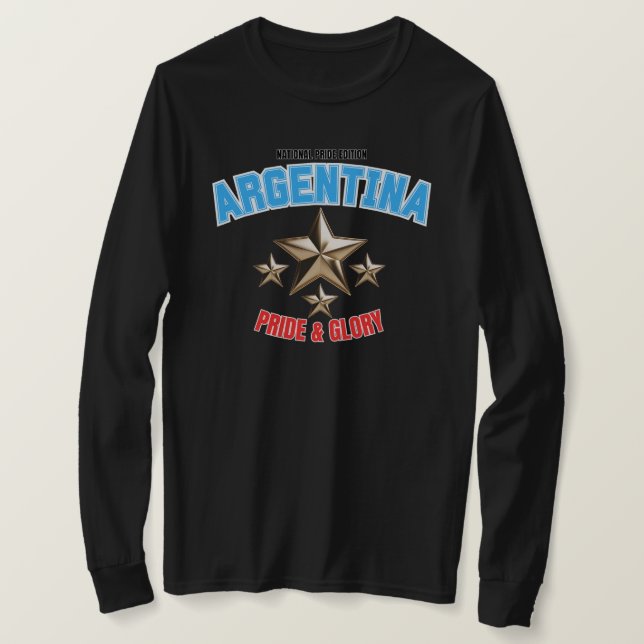 Argentina National Pride Women's Long Sleeve Shirt (Design Front)
