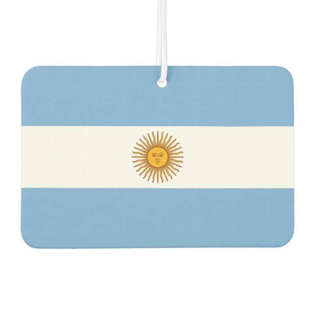 Argentina National World Flag Air Freshener (Front)