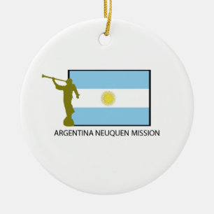 ARGENTINA NEUQUEN MISSION LDS CERAMIC ORNAMENT