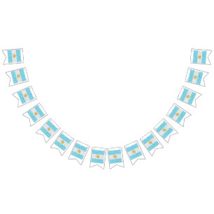 Argentina Oil Painting Drawing Bunting Flags