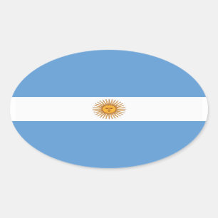 ARGENTINA OVAL STICKER
