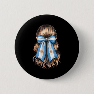 Argentina Pride Argentinian Flag  2 Inch Round Button