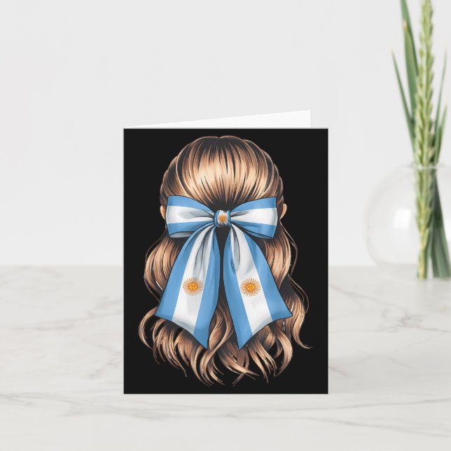 Argentina Pride Argentinian Flag  Card (Front)